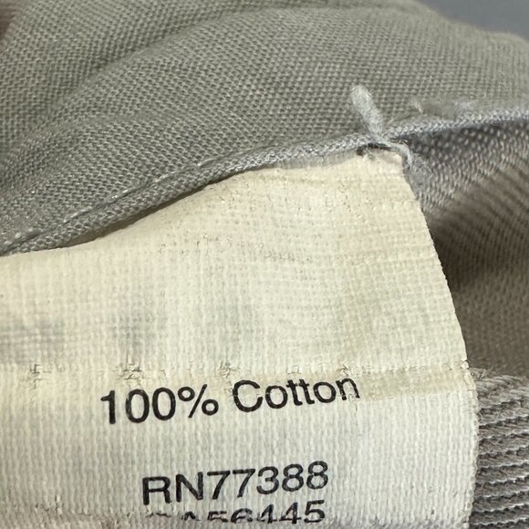 J Crew Pants Mens 34 The Driggs Gray Cotton Chino Flat Front Pockets - Picture 9 of 9